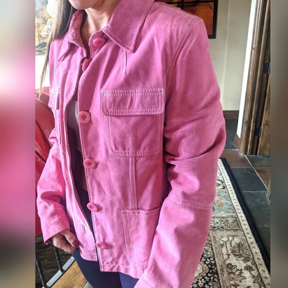 Vintage Pink 🩷 Suede Jacket by John Paul Richard